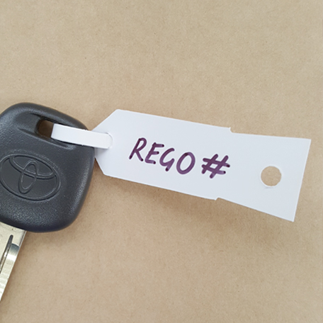 S101 - Key Tags - Disposable (white)